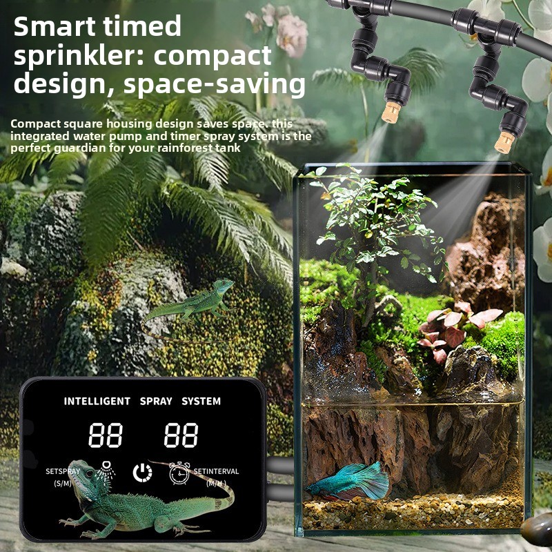 Misting Nozzle Reptile - Sistem penyemprotan mini untuk terarium hutan