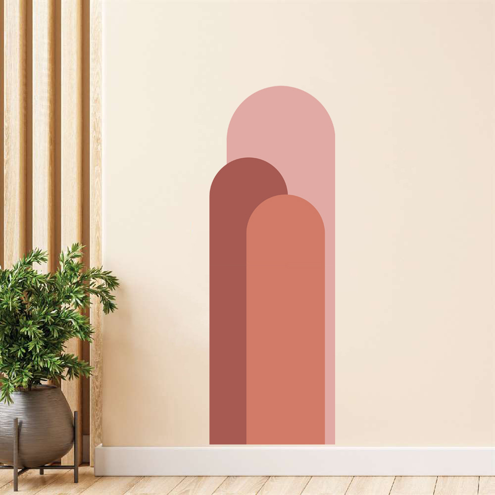 Stiker Dinding Lengkungan Bohe - Pvc Panel Background ulasan dan harga